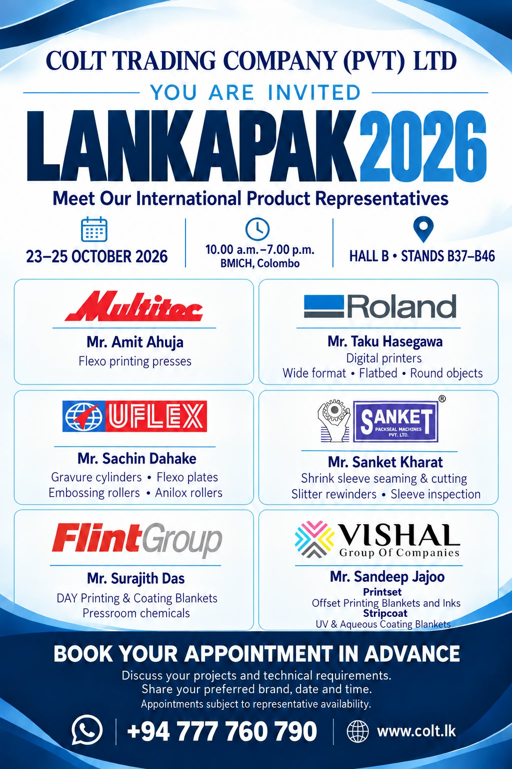 Lankapak 2026 Colt Trading Company at LANKAPAK 2026 BMICH Colombo